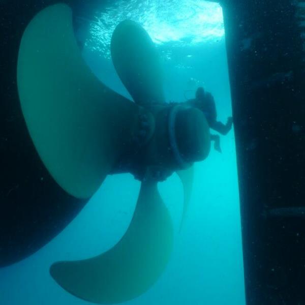 Propeller repairs UPE Global, underwater maintenance & repair